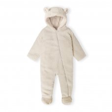 21BABYFUR 4B: Soft Sherpa Snowsuit (NB-9 Months)